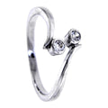 BodyCandy Sterling Silver 925 Cubic Zirconia Simplicity Toe Ring — main product shot