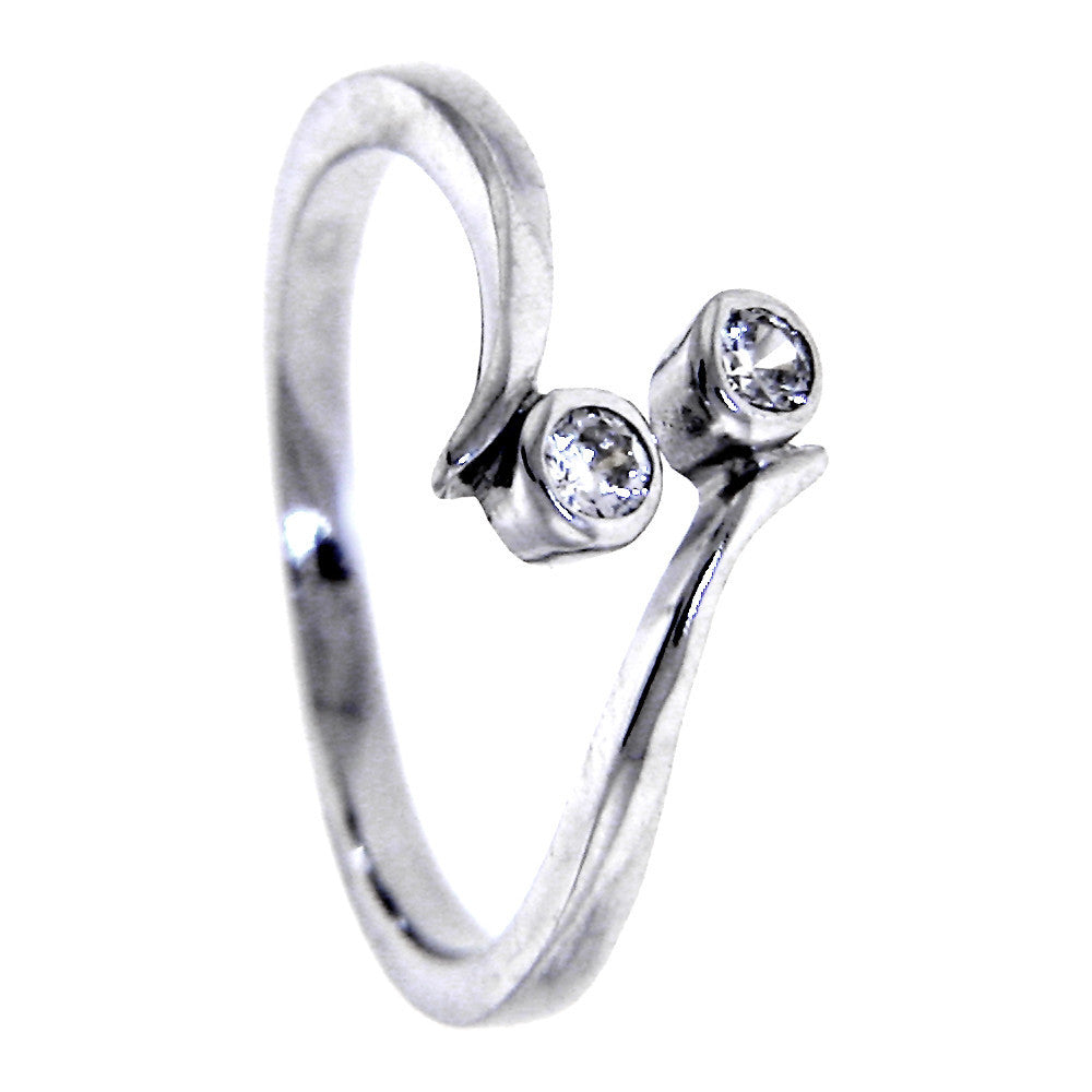 BodyCandy Sterling Silver 925 Cubic Zirconia Simplicity Toe Ring — main product shot