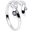 BodyCandy Sterling Silver 925 Cubic Zirconia Crisscross Toe Ring — main product shot