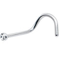BodyCandy 20G Stainless Steel Crystalline Gem Micro Nose Ring Twister — main product shot