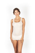 tittimitti EGi Luxury Wool Silk Lace Trim Tank Top. Proudly Made in Italy (1491) — side view