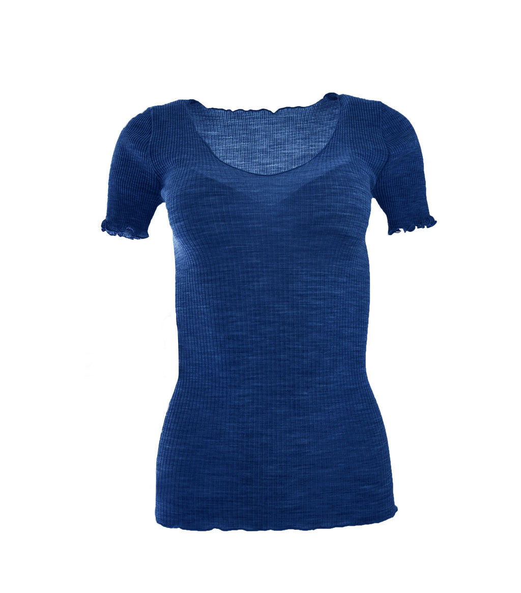 tittimitti EGi Luxury Wool Silk Women's T-Shirt. Proudly Made in Italy (1495) — alternative angle