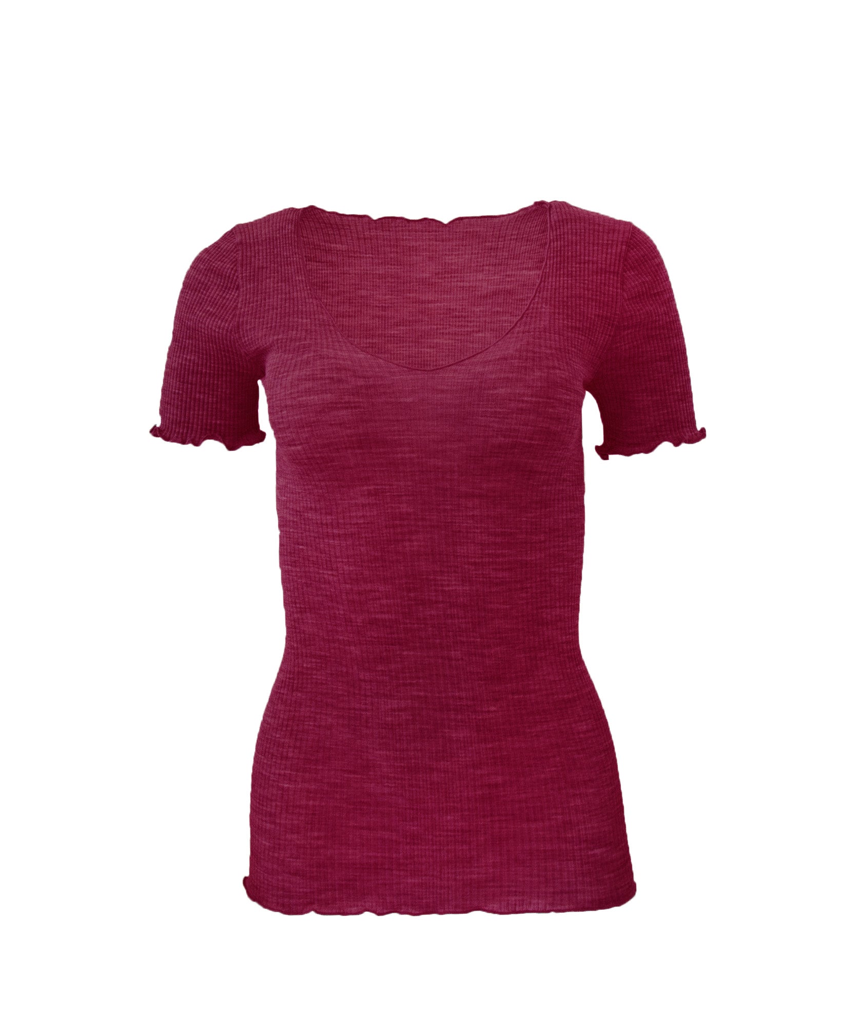 tittimitti EGi Luxury Wool Silk Women's T-Shirt. Proudly Made in Italy (1495) — back view
