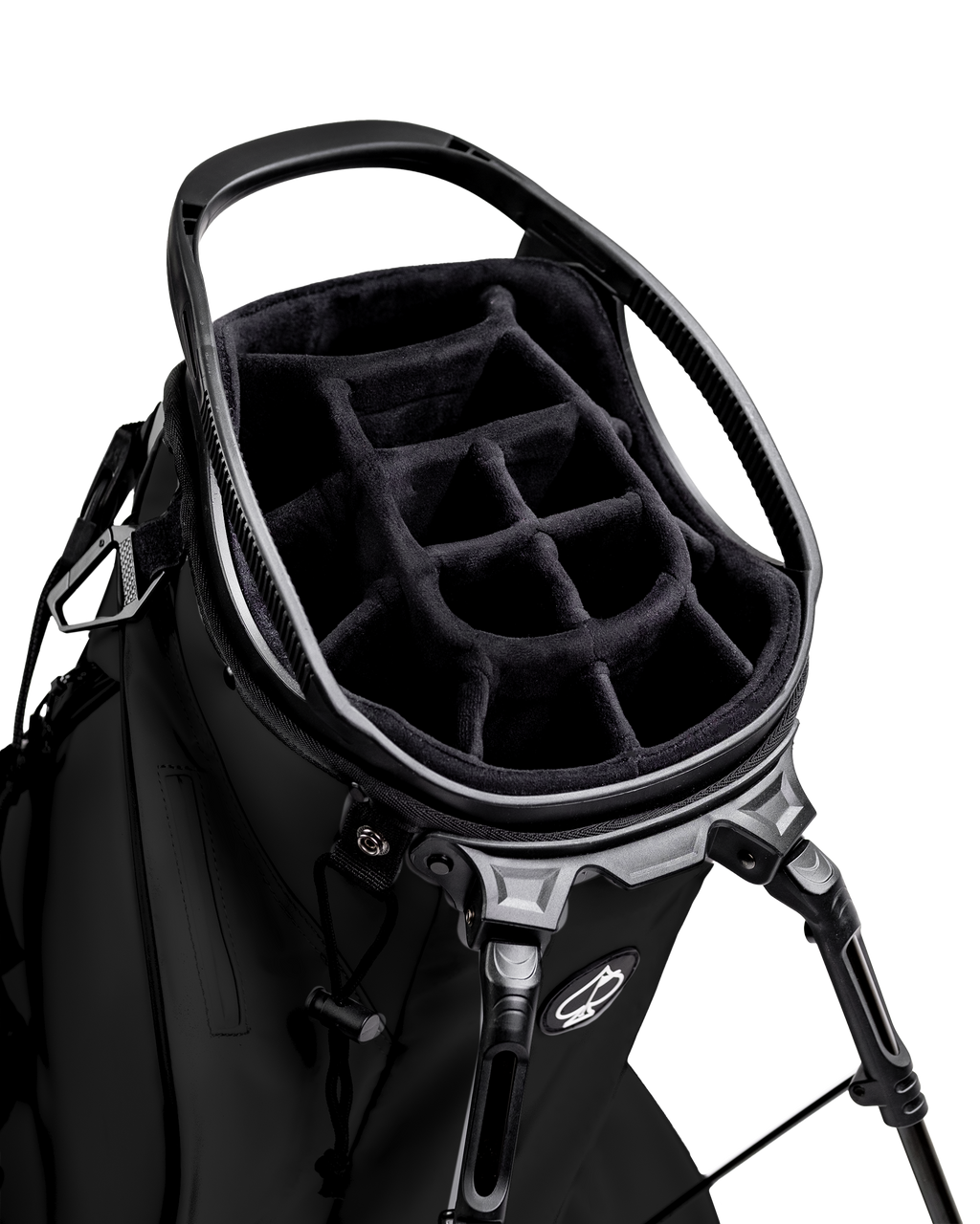 Pins and Aces Player Preferred™ Golf Bag - Obsidian — side view