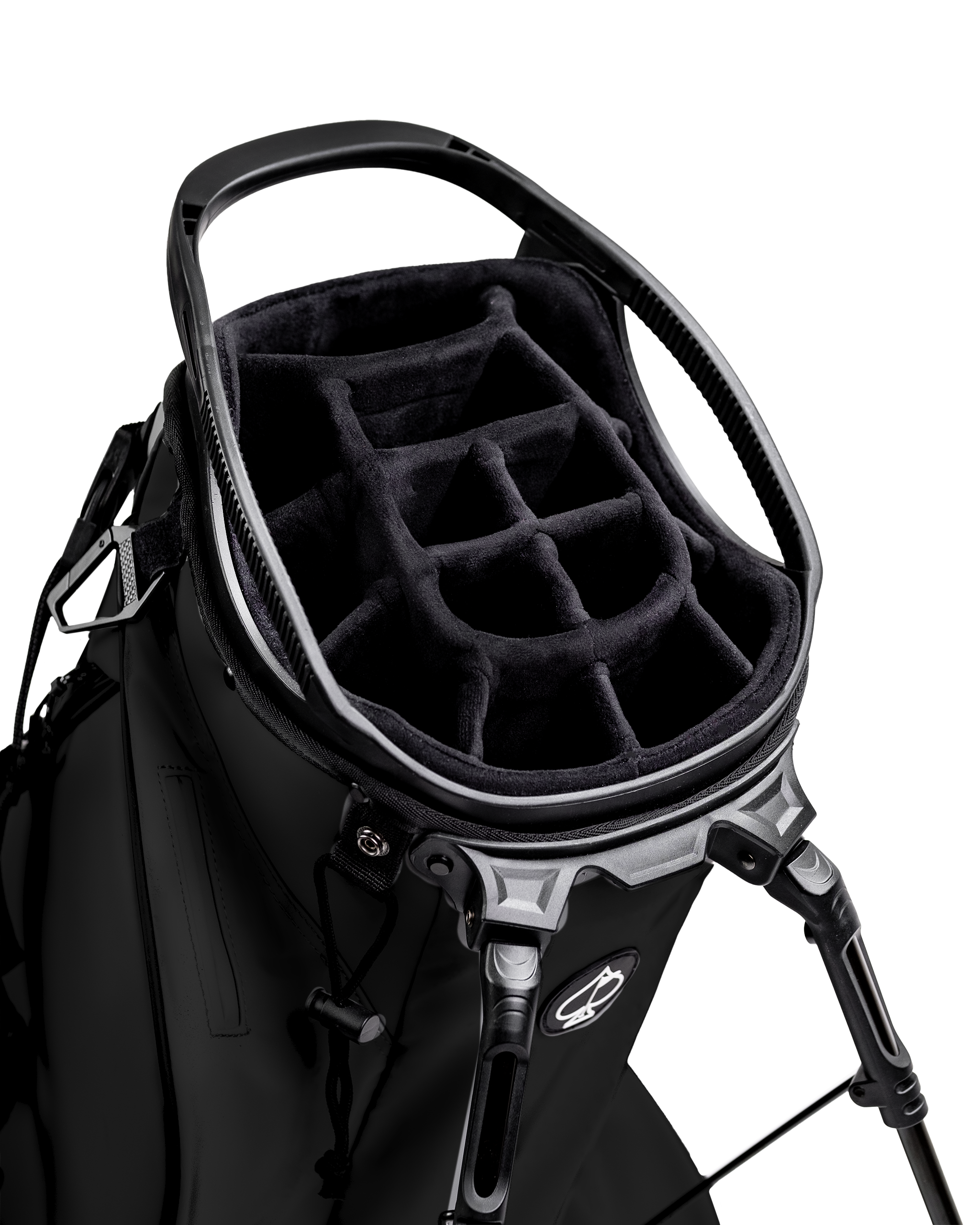 Pins and Aces Player Preferred™ Golf Bag - Obsidian — side view