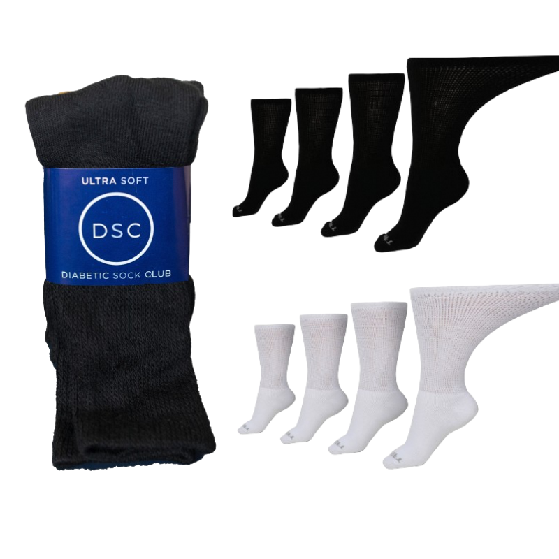 DSC Women's Ultra-Soft Upper Calf Diabetic Socks (4 Pair) — color detail
