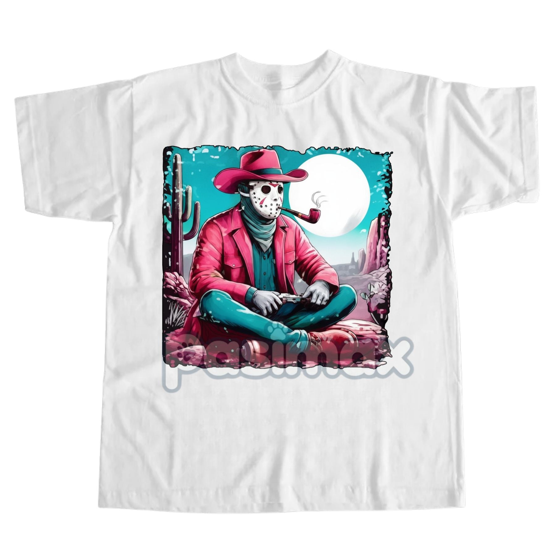 Pasimax Halloween Horror Anime T-Shirt — product on model