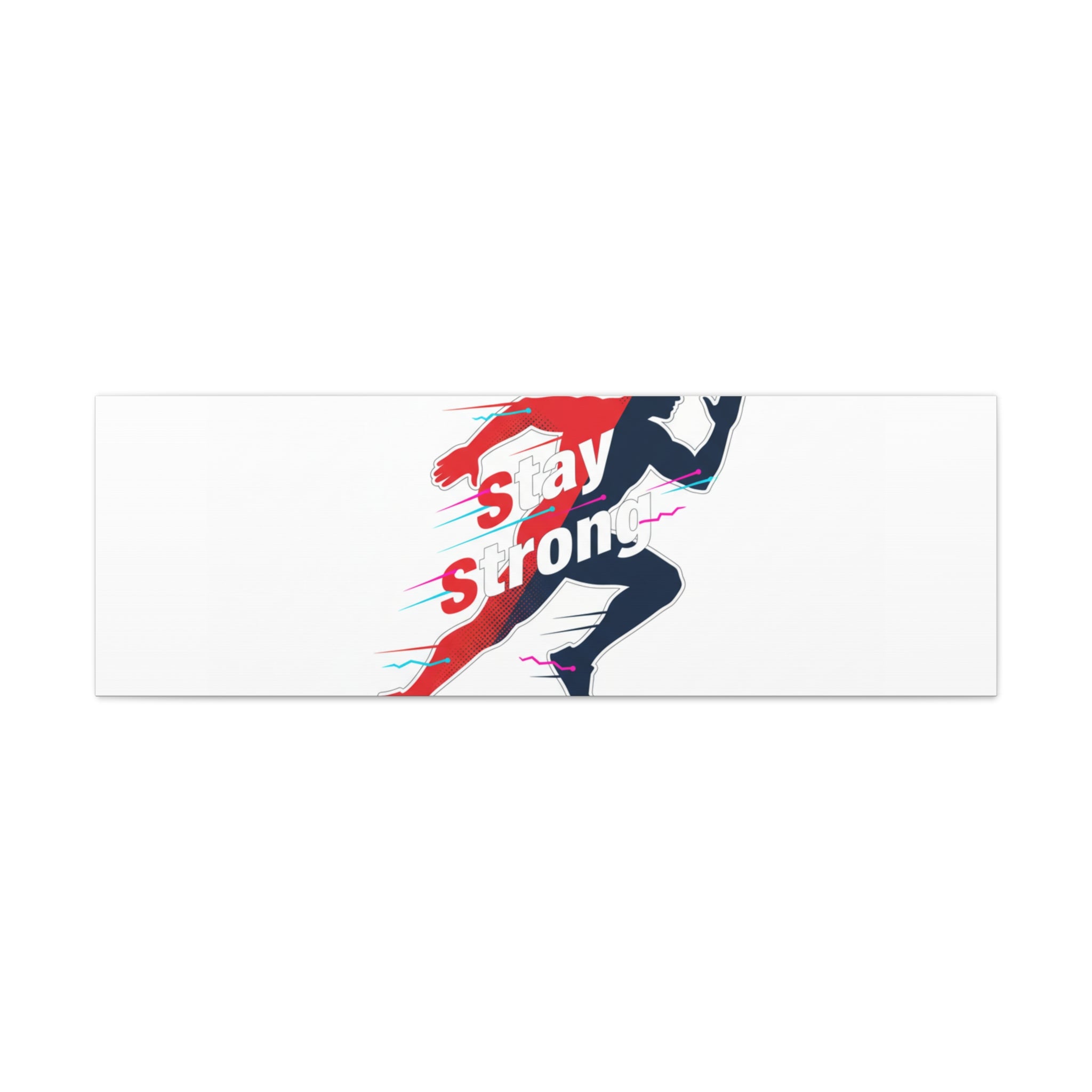 Stay Strong Runner Canvas | Fitness Motivation, Gym Wall Art