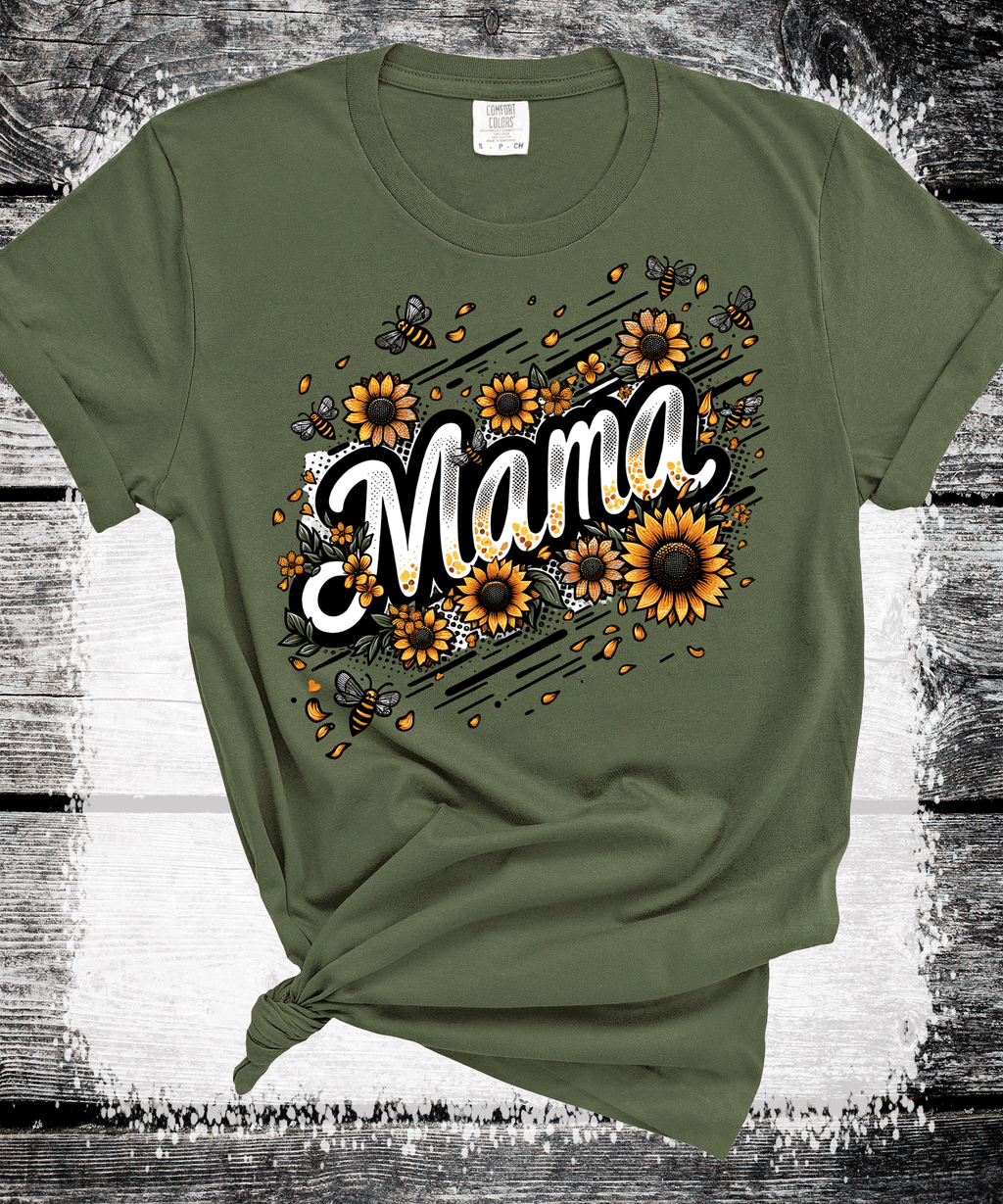 A Blessed Texas Mess Boutique Comfort Colors® Sunflower Mom Gift Sweatshirt, Cute Mothers Day Gift, Mama… — dtf / graphic shirts category context