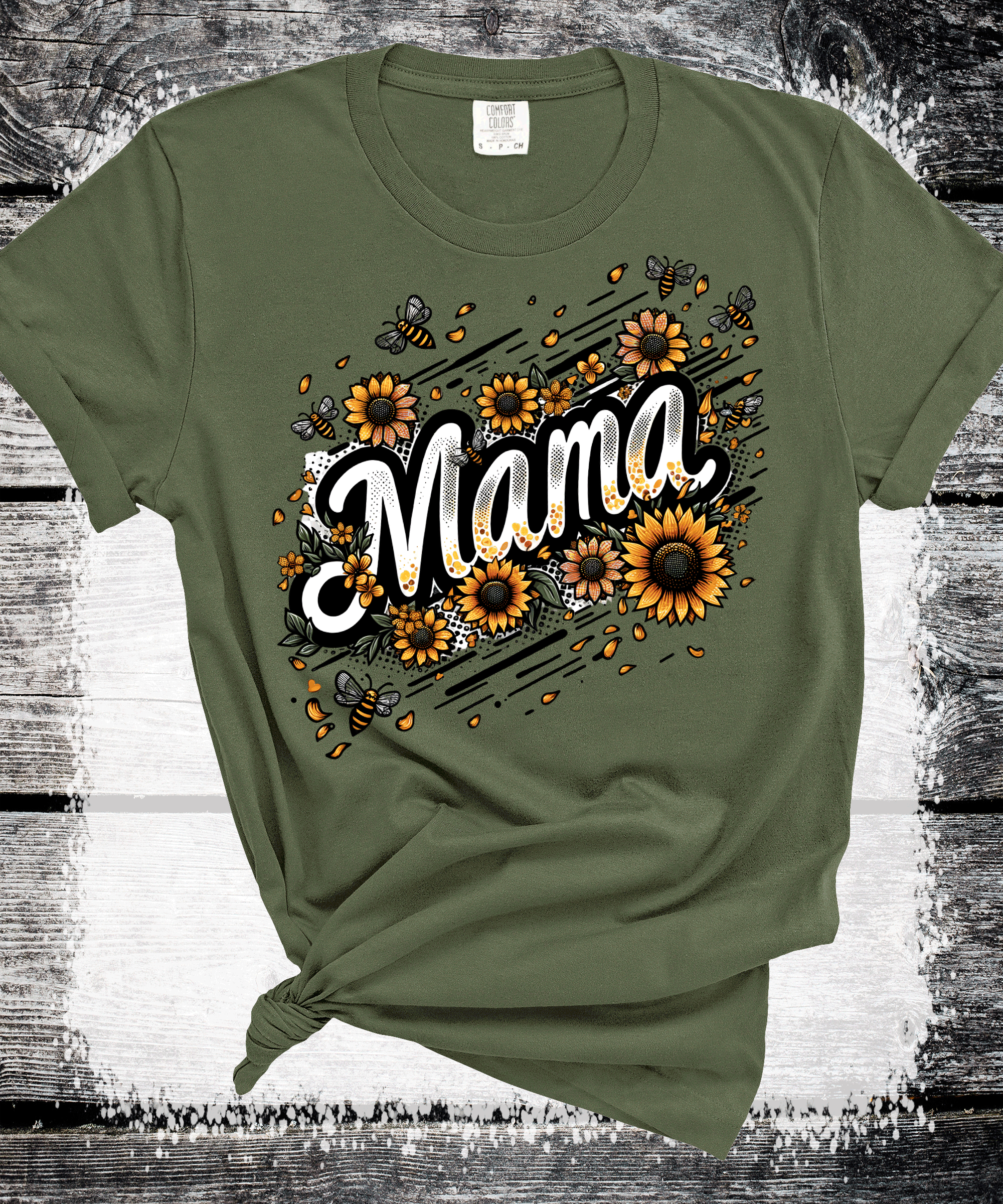 A Blessed Texas Mess Boutique Comfort Colors® Sunflower Mom Gift Sweatshirt, Cute Mothers Day Gift, Mama… — dtf / graphic shirts category context