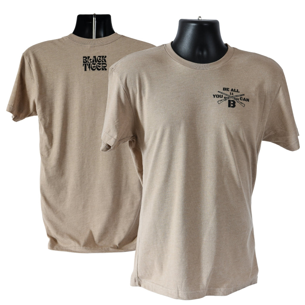 Black Tiger International Eleven Bravo Shirt — branding close-up