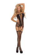 Love Spark Cove | Intimate Apparel, Pleasure Shop & Free Shipping Seamless Diamond Net Camisette, G-string And Stockings — ma