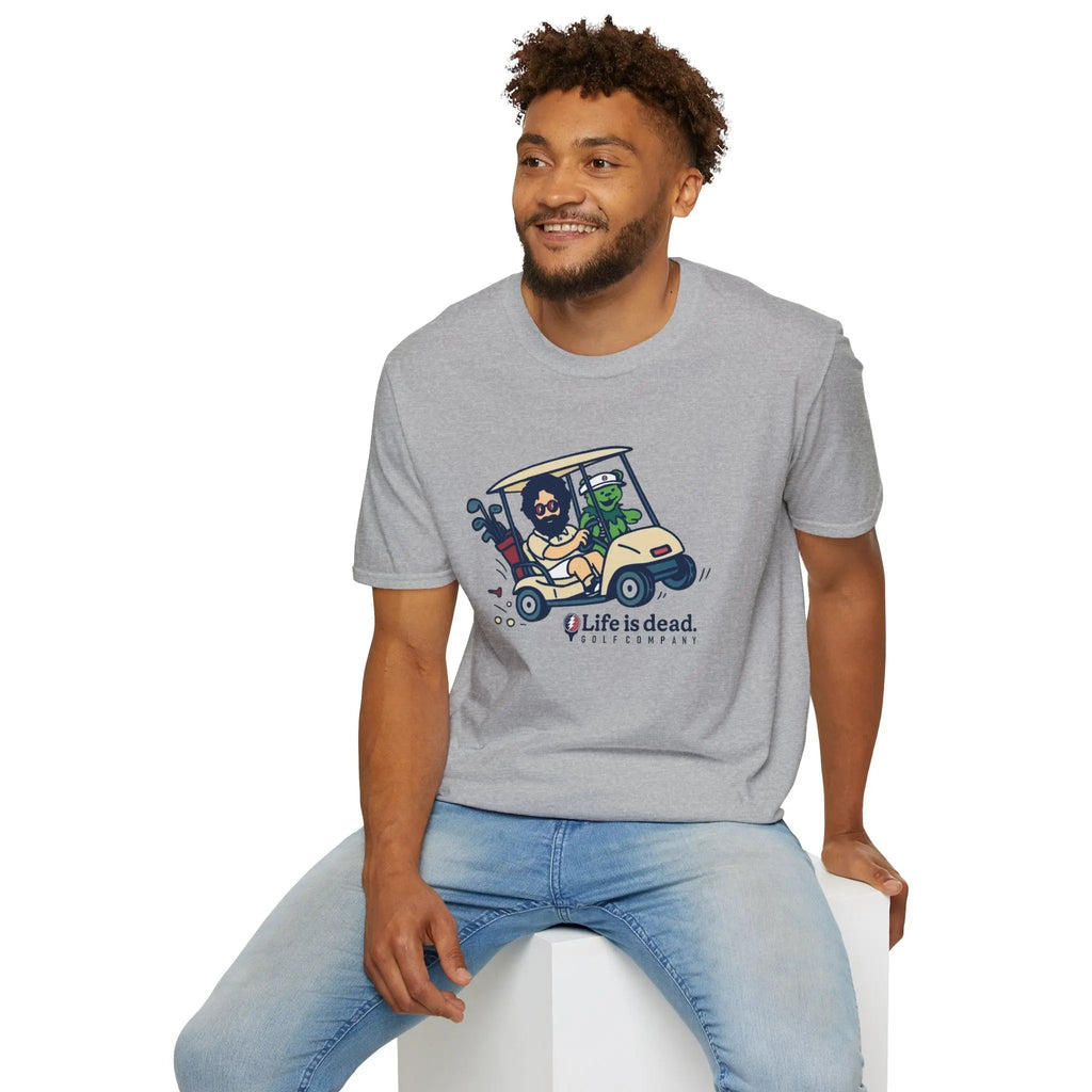 Joy Ridin' Jerry and The Bear - Life is Dead Golf Company T-Shirt