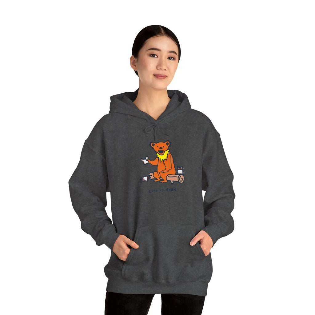 Life is Dead Snackin' Bear Hoodie