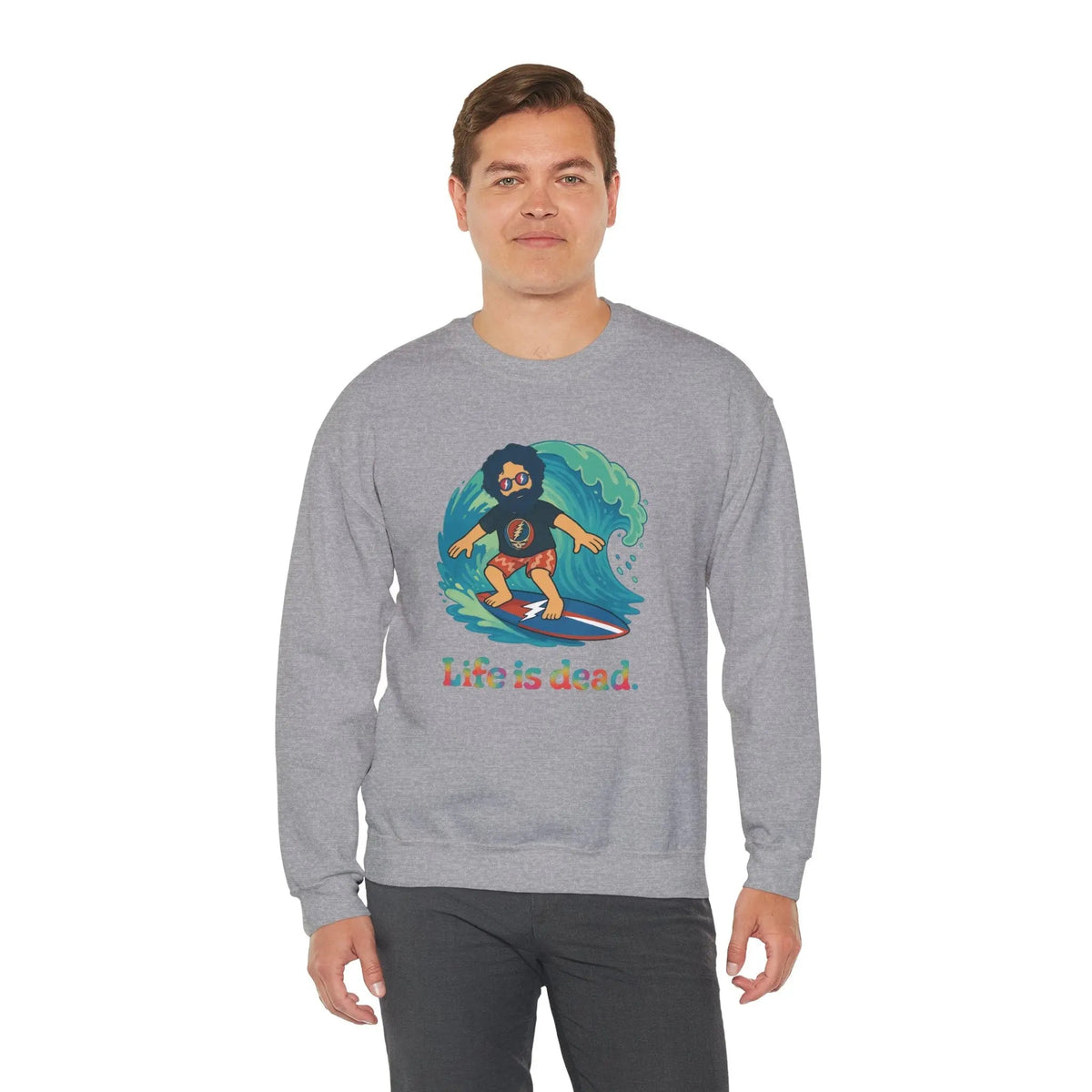 Surfing Jerry Life is Dead Crewneck