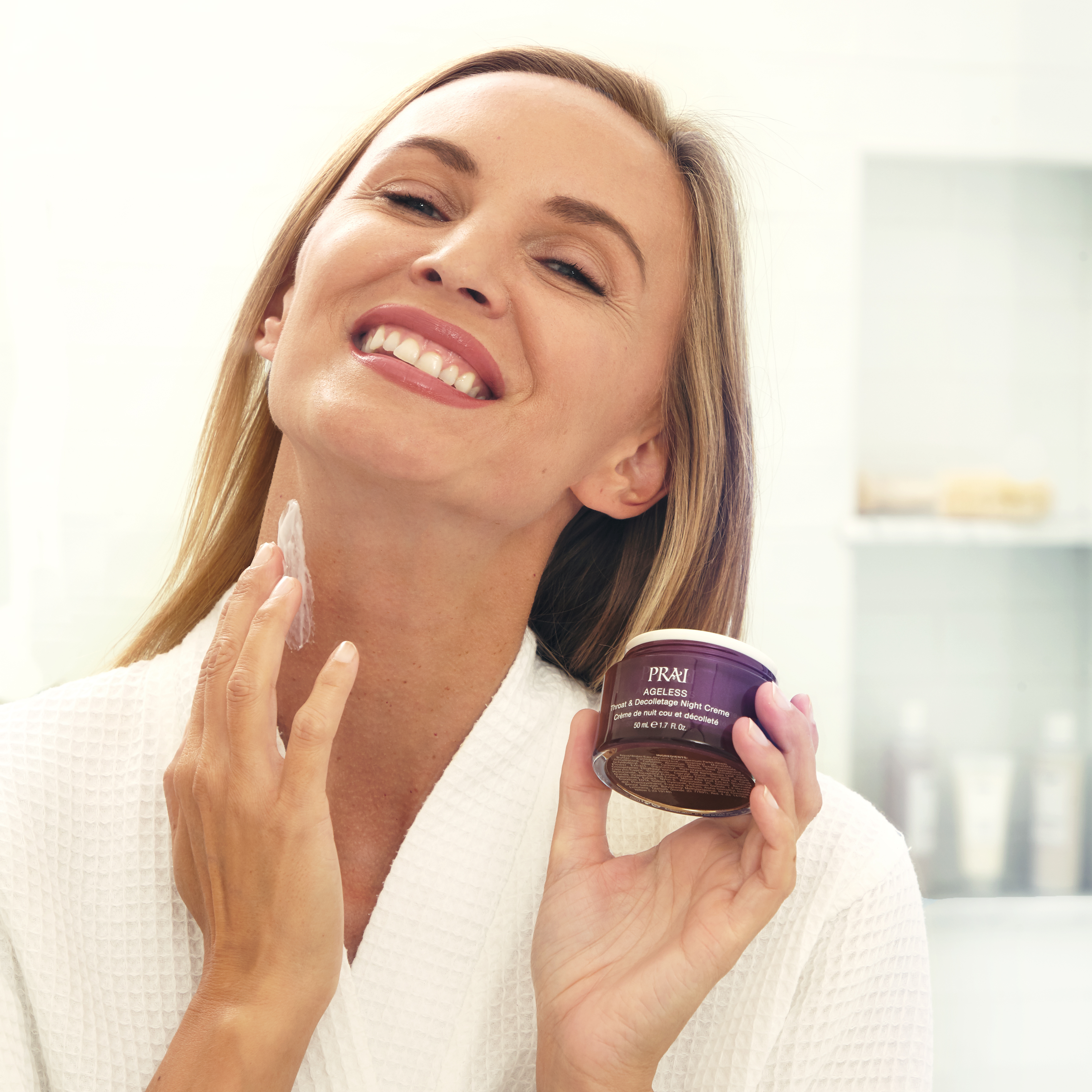 PRAI Beauty Ageless Throat & Decolletage Night Creme with Retinol — back view
