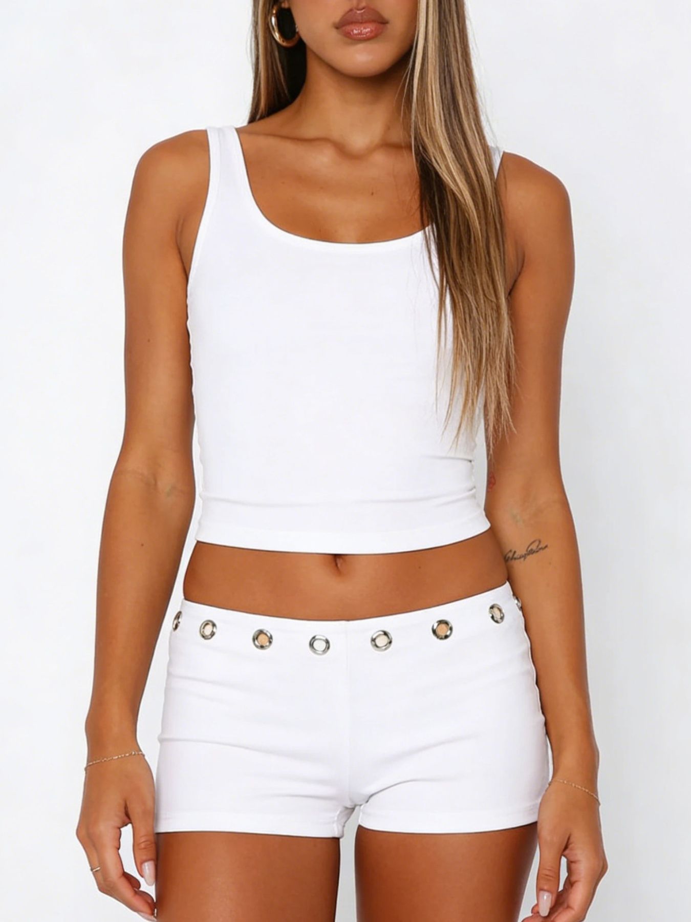 Wide Strap Tank and Shorts Set