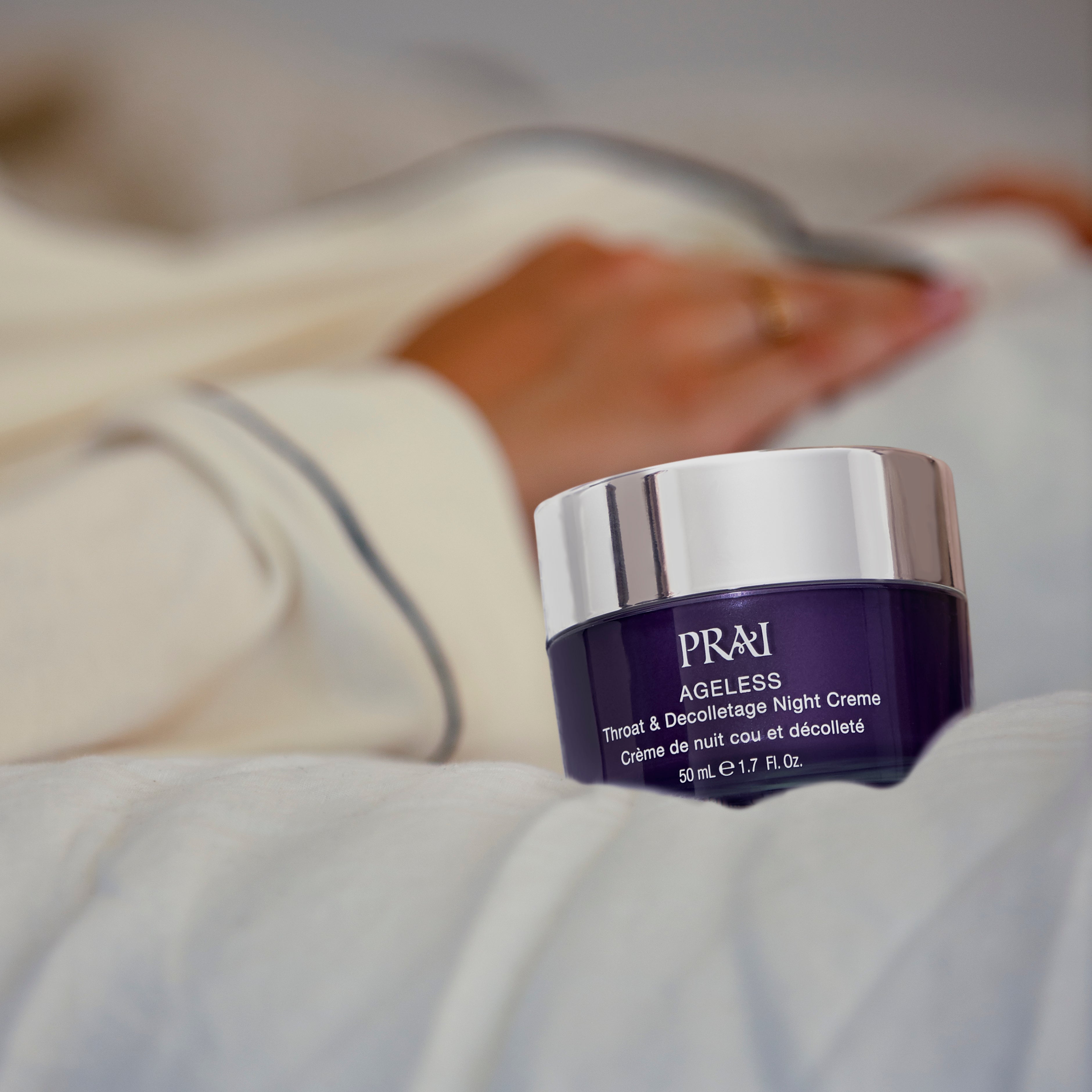 PRAI Beauty Ageless Throat & Decolletage Night Creme with Retinol — side view