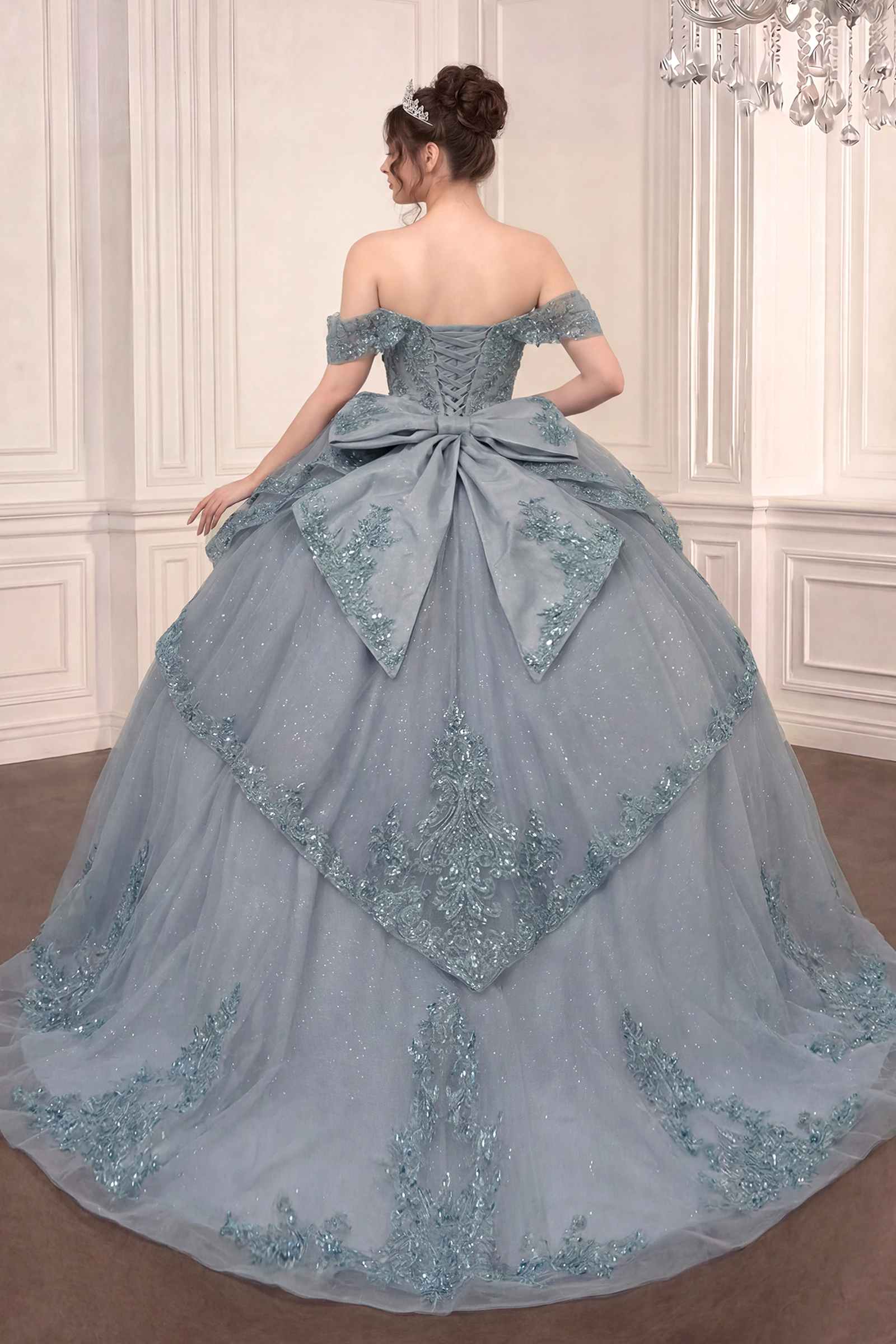 Ladivine 15729 Off the Shoulder Quinceañera Ball Gown
