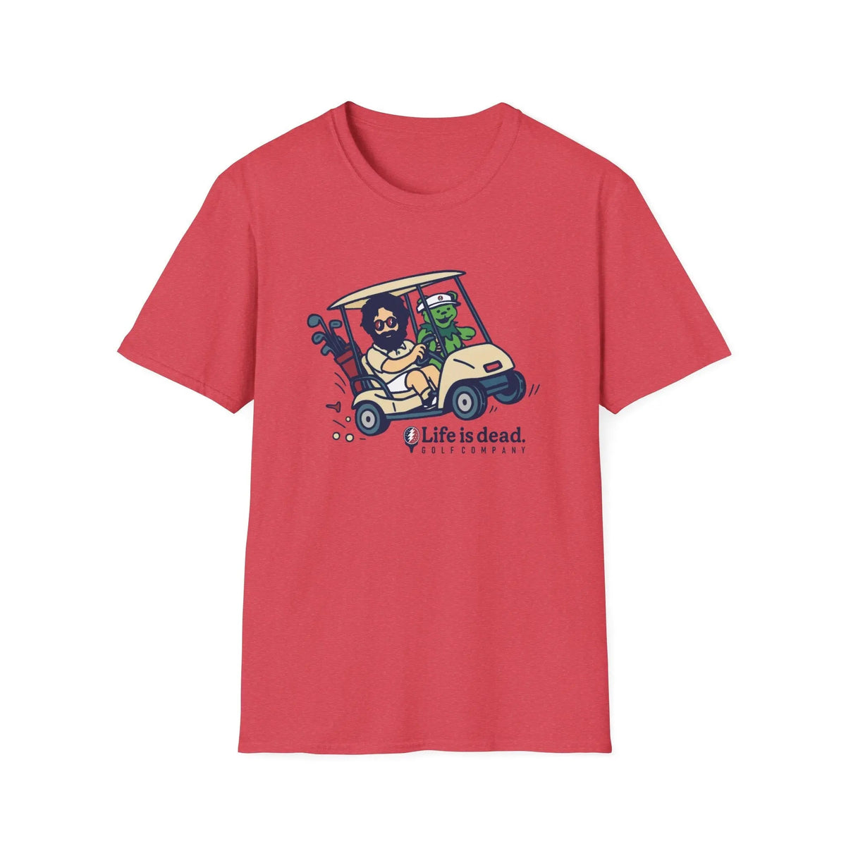 Joy Ridin' Jerry and The Bear - Life is Dead Golf Company T-Shirt