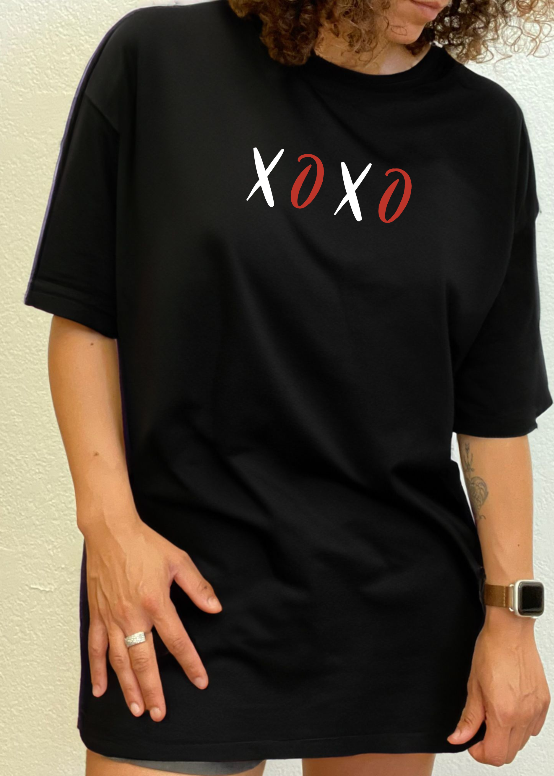 Spun Bamboo XOXO Unisex Bamboo/Cotton Graphic T-Shirt — main product shot