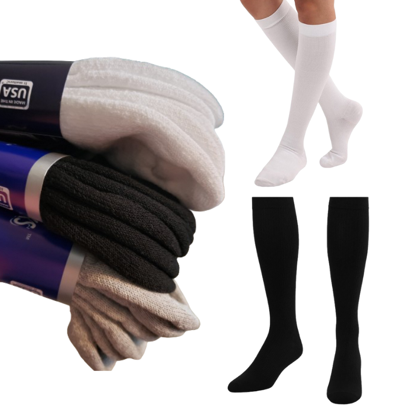 DSC Women's Over The Calf Compression Stocking Socks (1 Pair) — comparison shot