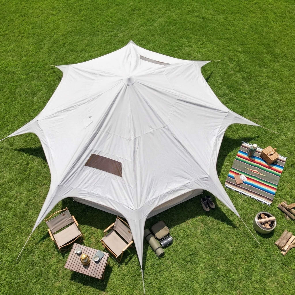 Large 15FT 600D Oxford Bell Tent With Stove Jack For Glamping And Camping (SAK10987) – SAKSBY WHOLESALE, view 4