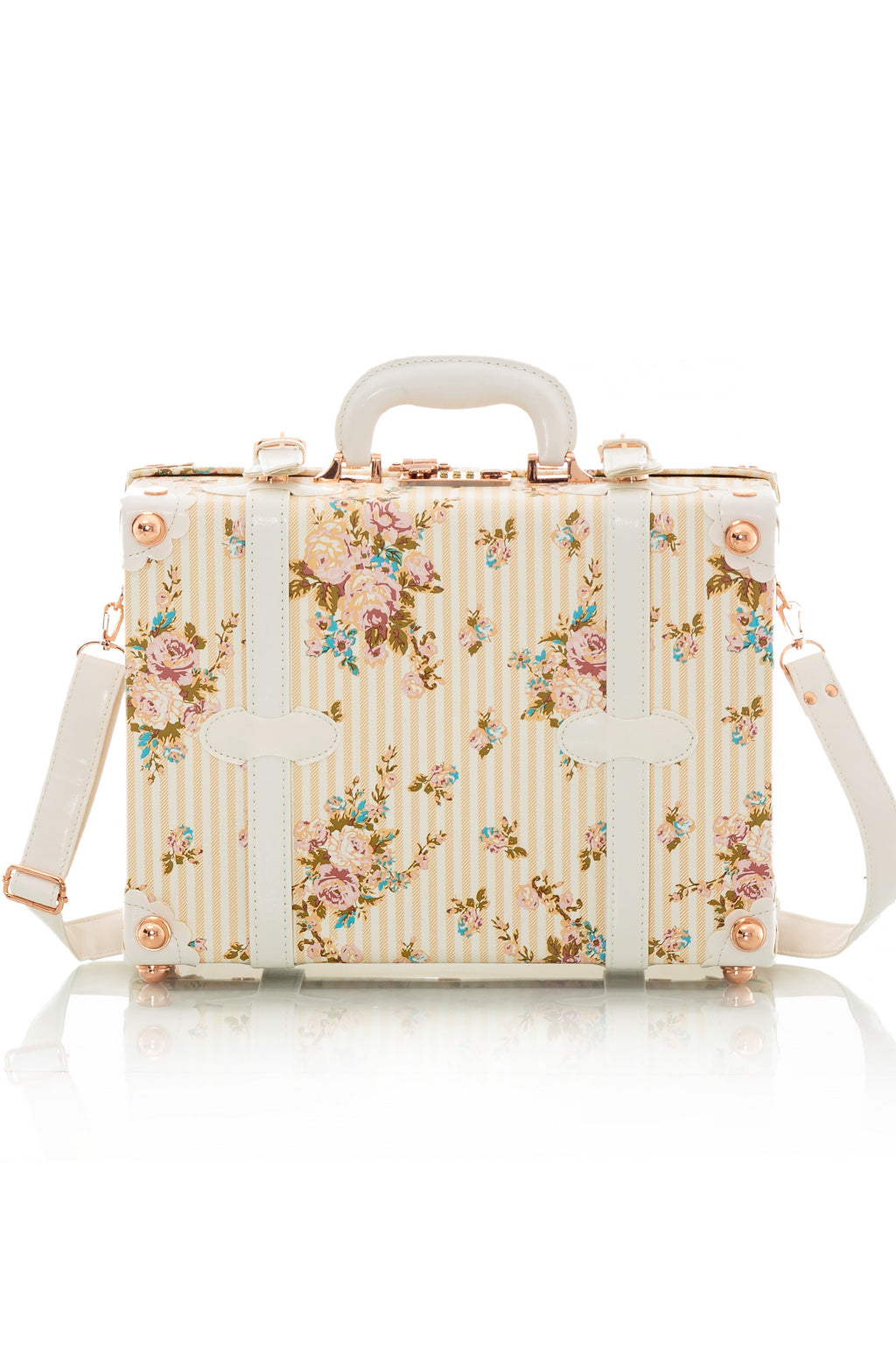 SarahFace Briefcase - Beige Floral's