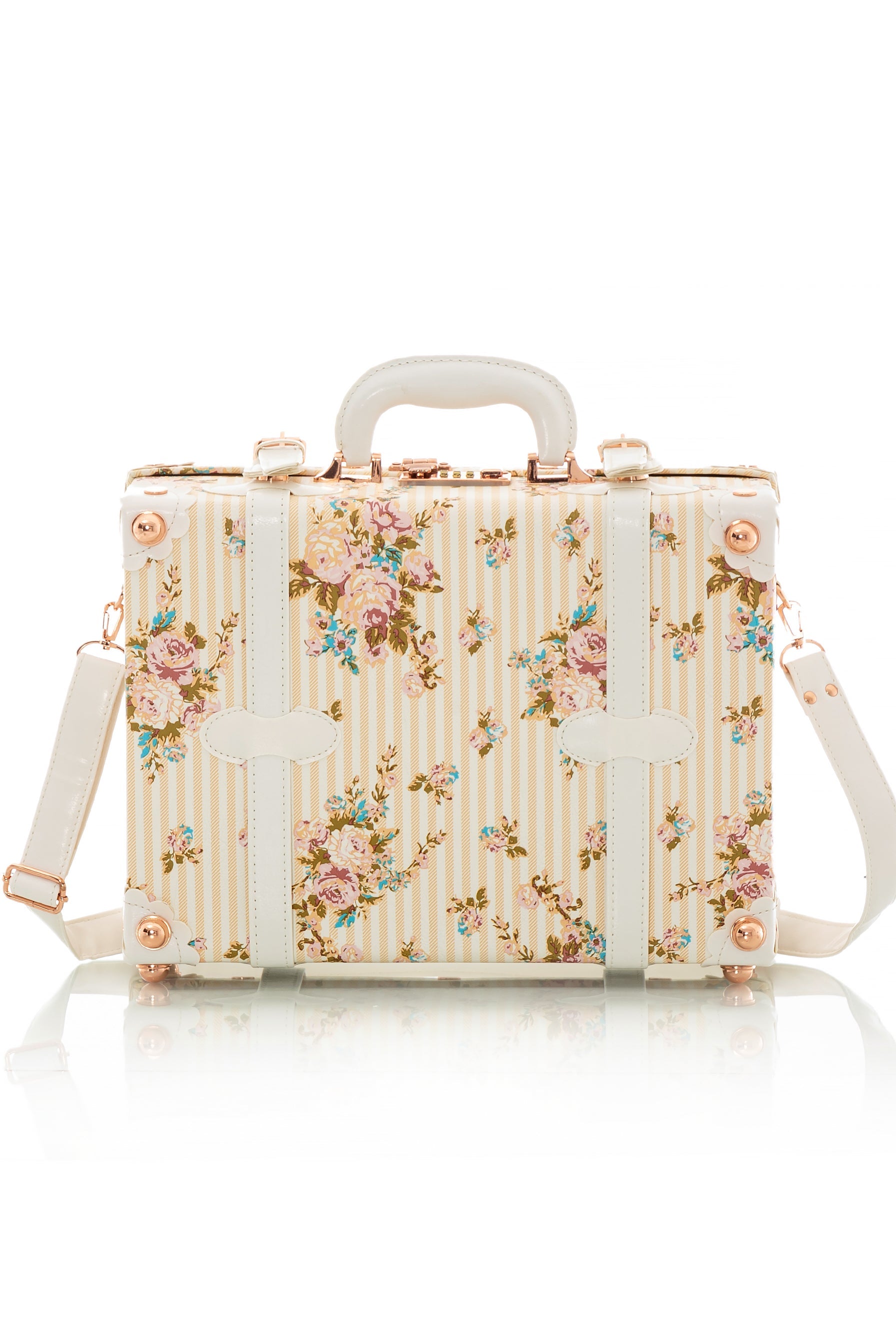 SarahFace Briefcase - Beige Floral's