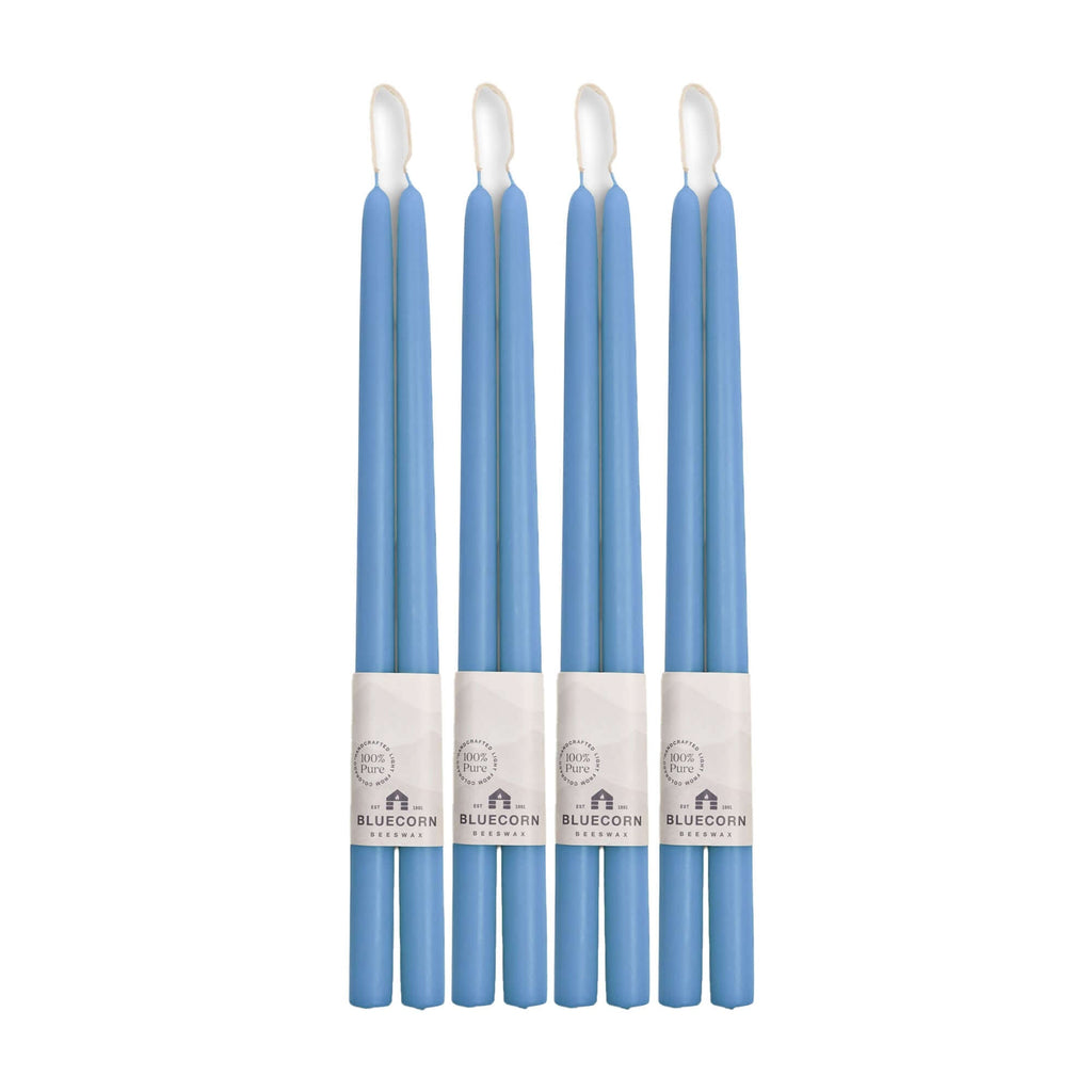 Hand-Dipped Beeswax Taper Candles - Bulk 4-Pair Bundle