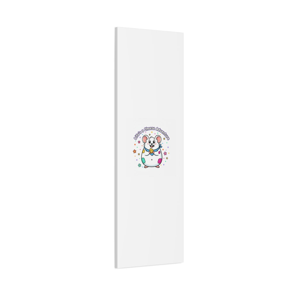 Life's a Cheese Adventure Canvas | Rodent-Core rat art print