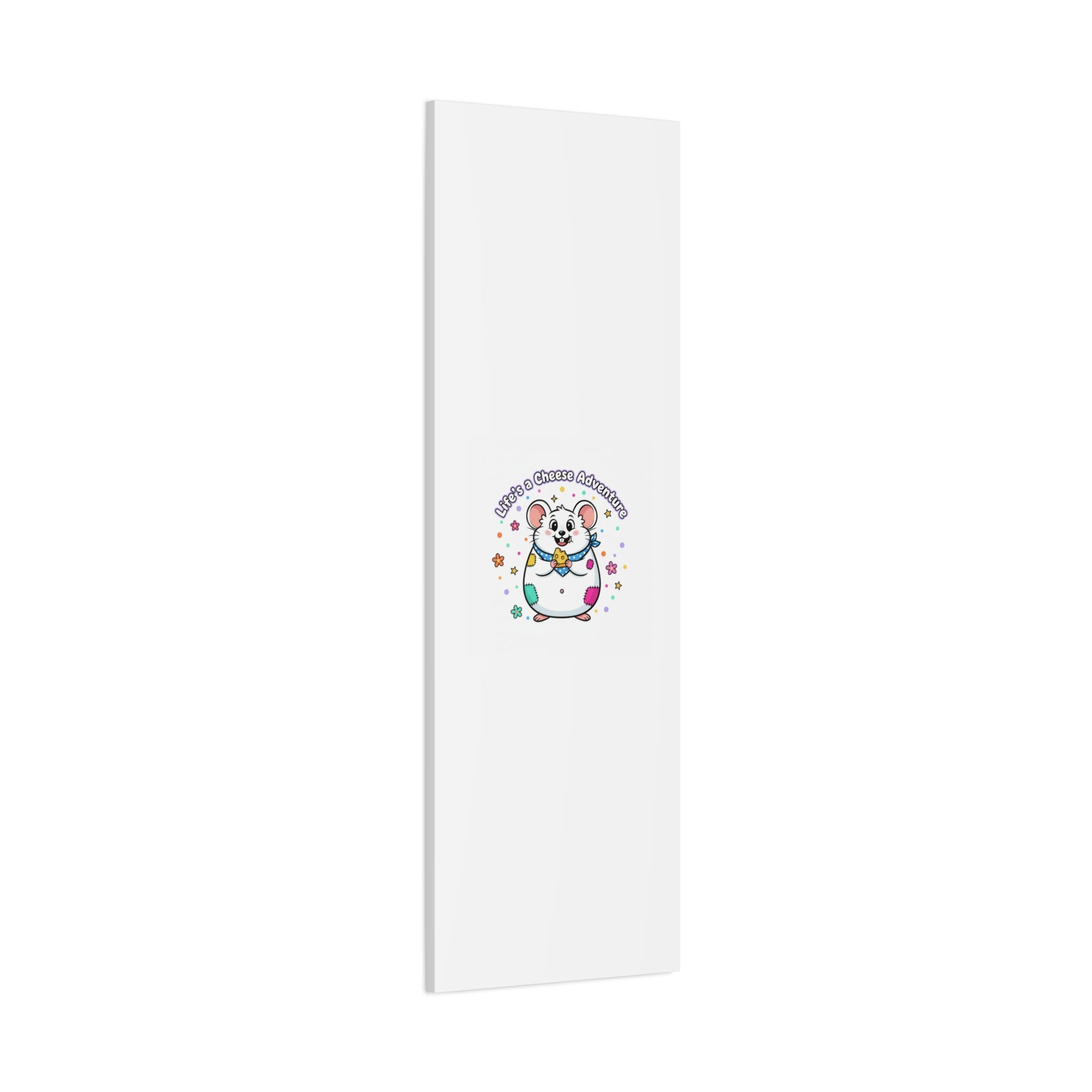 Life's a Cheese Adventure Canvas | Rodent-Core rat art print