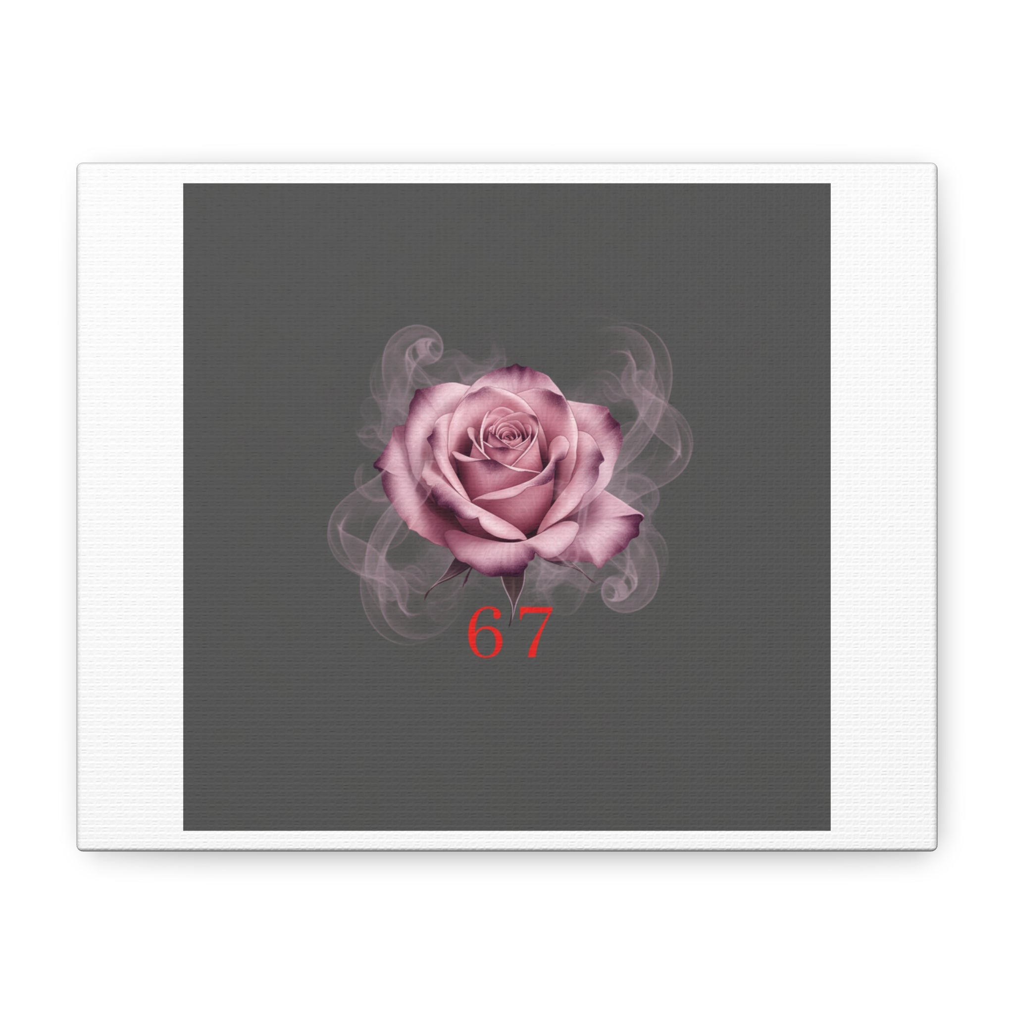 6 7 Valentine's Canvas | Viral Gothic Rose Wall Art | 6 7 Meaning Dark Romance