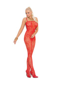 Love Spark Cove | Intimate Apparel, Pleasure Shop & Free Shipping Rose Lace Bodystocking With Open Crotch — main product shot
