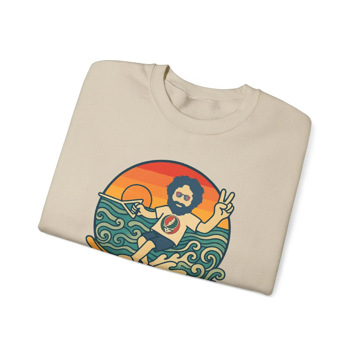 Waterskiin' Jerry Life is Dead Crewneck
