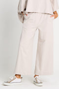 French Terry Flooded Pants - Putty