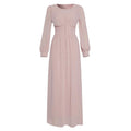 Muslim Women's Clothing Long Sleeve Chiffon Dress