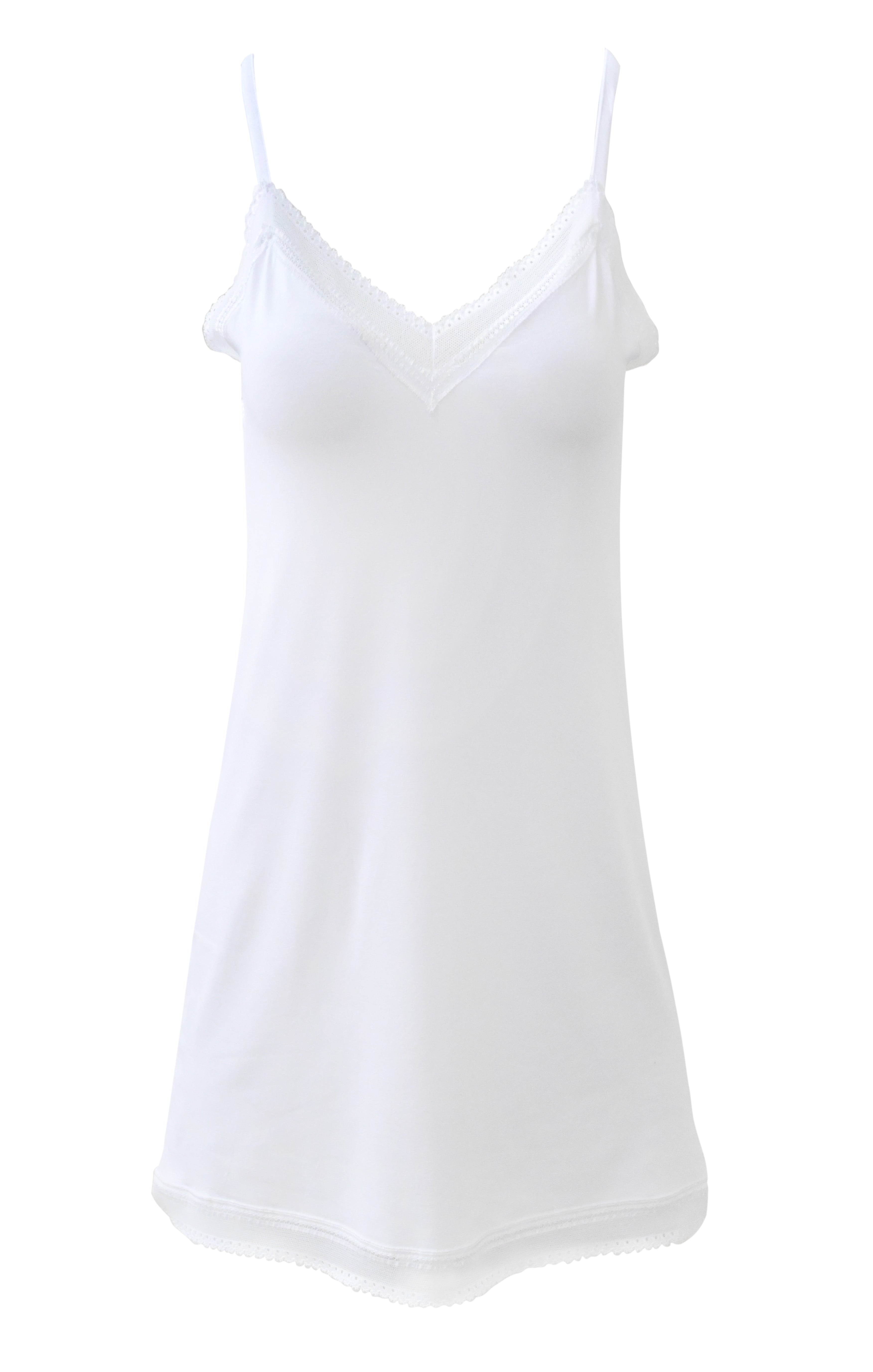 tittimitti EGI Luxury Viscose Women's Lace-Trimmed Full Slips Chemise. Proudly Made in Italy (1629) — detail close-up