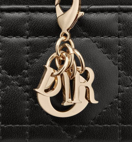 Lady Dior Five-Slot Card Holder • Black Cannage Lambskin