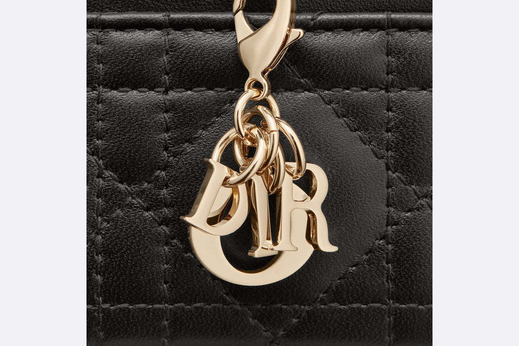 Lady Dior Five-Slot Card Holder • Black Cannage Lambskin