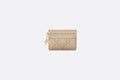 Lady Dior Five-Slot Card Holder • Sand-Colored Patent Cannage Calfskin