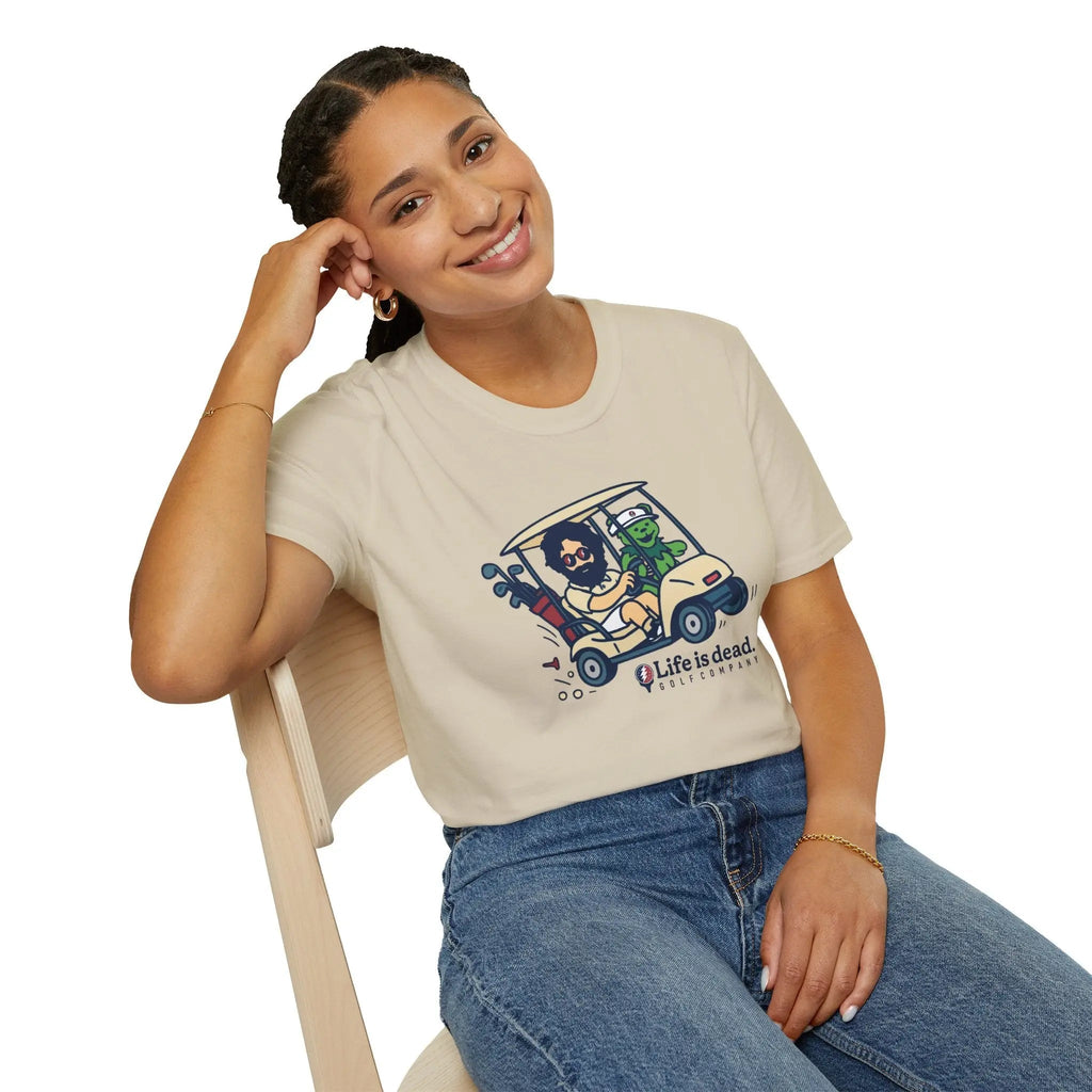 Joy Ridin' Jerry and The Bear - Life is Dead Golf Company T-Shirt