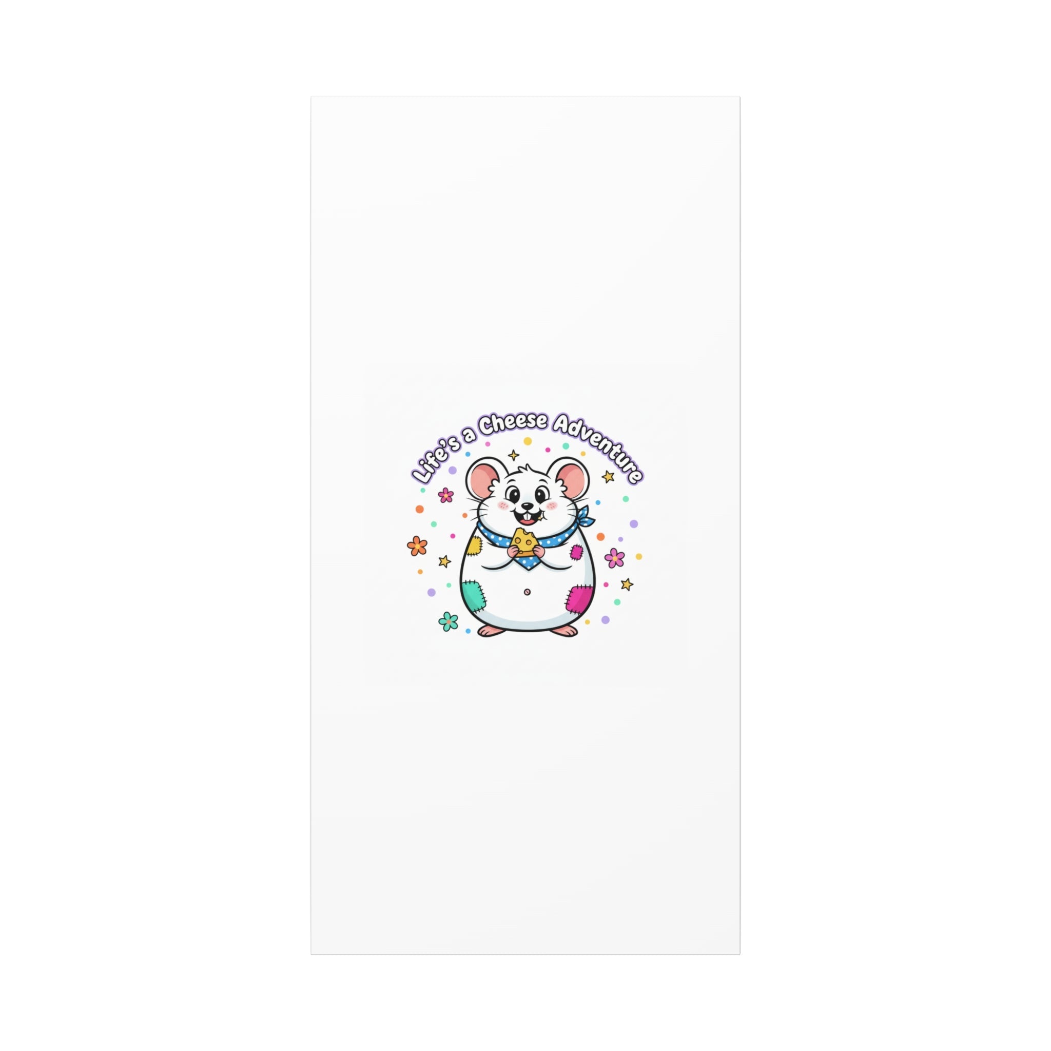 Life's a Cheese Adventure Canvas | Rodent-Core rat art print