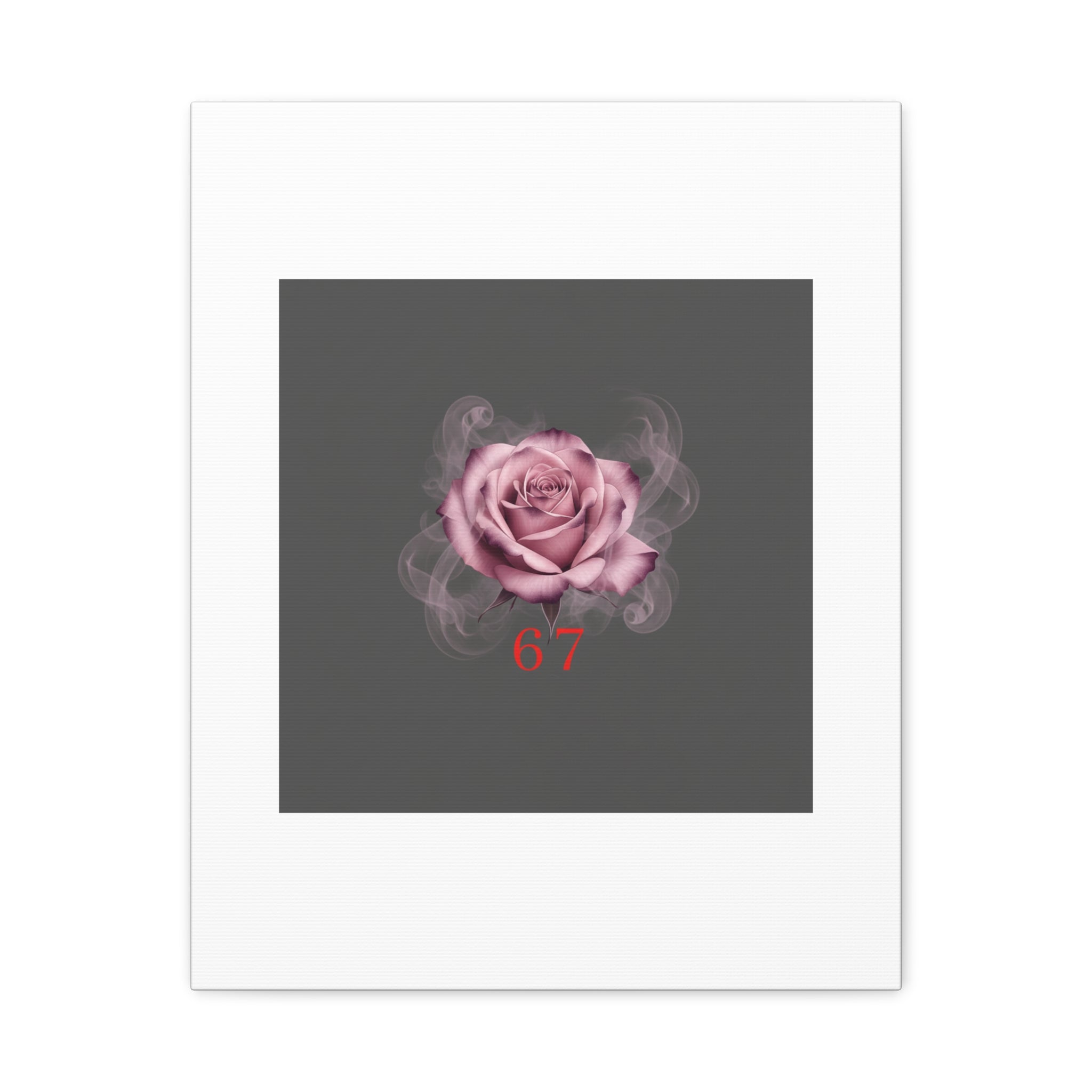 6 7 Valentine's Canvas | Viral Gothic Rose Wall Art | 6 7 Meaning Dark Romance