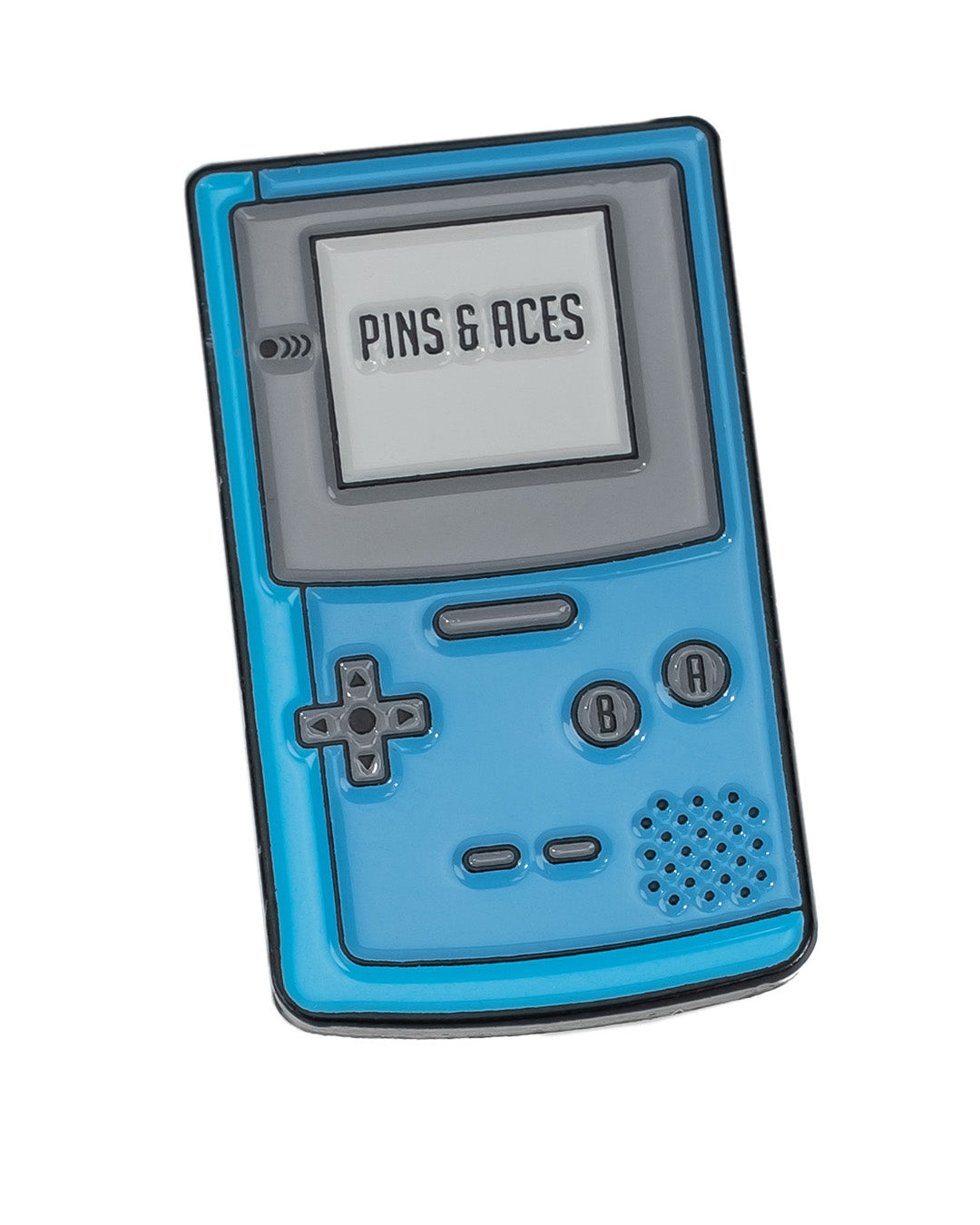 Pins and Aces Game Boy Ball Marker — side view