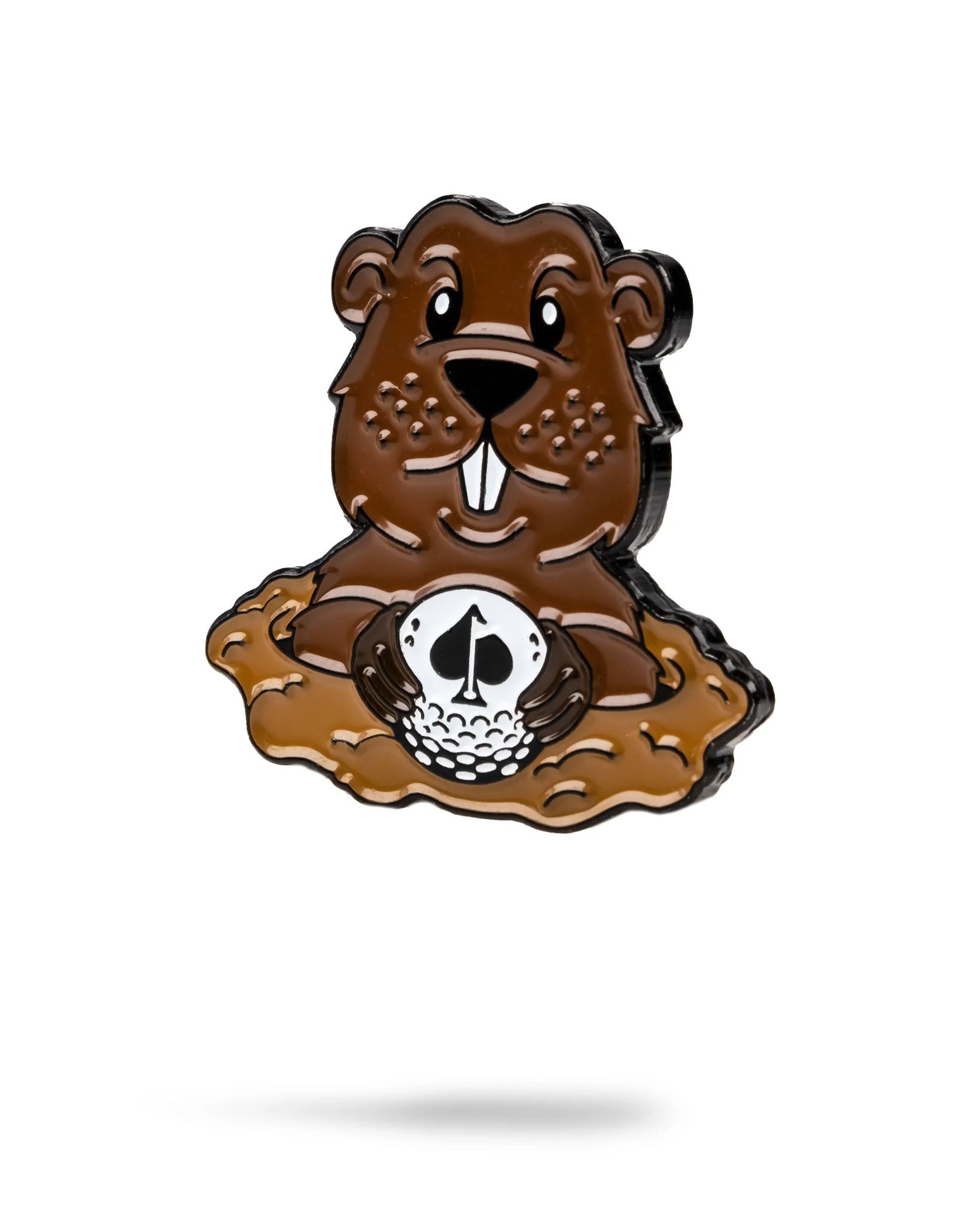 Gopher Ball Marker – Pins and Aces, view 2