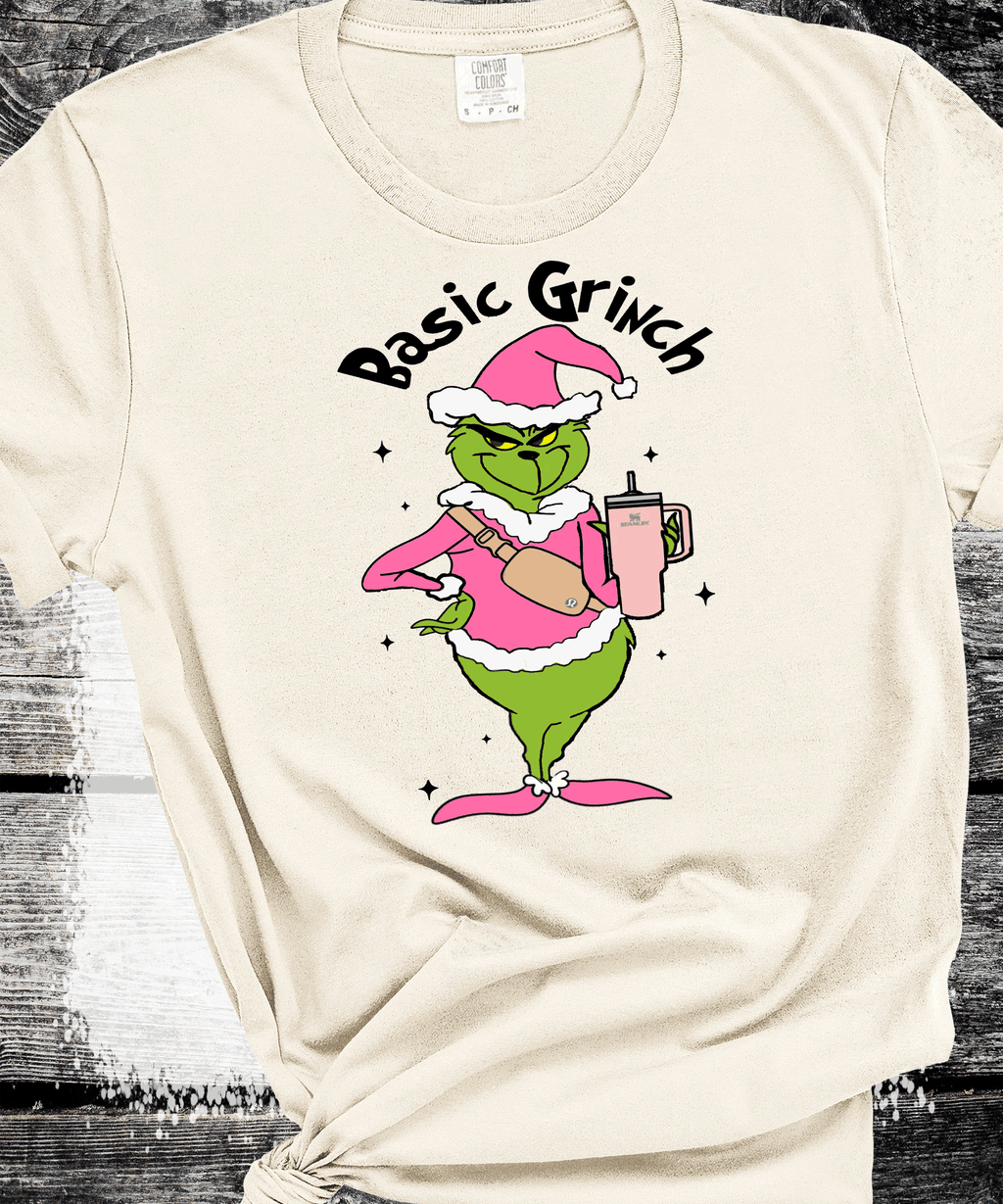 A Blessed Texas Mess Boutique Basic Grinch Scrouge Pink Christmas Classic Christmas Family Movie Shirts… — main product shot