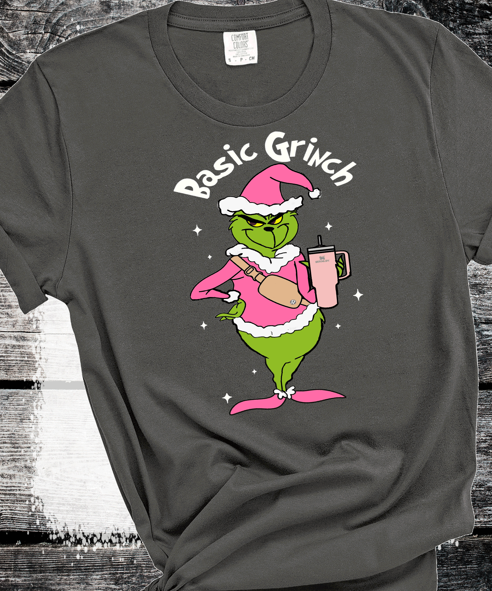 A Blessed Texas Mess Boutique Basic Grinch Scrouge Pink Christmas Classic Christmas Family Movie Shirts… — detail shot 7