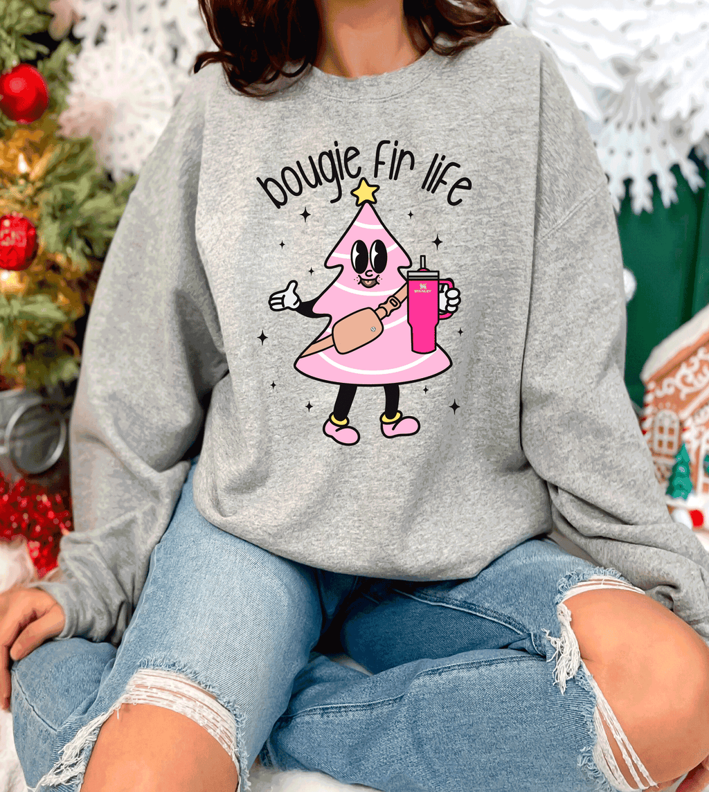 A Blessed Texas Mess Boutique Boujie Fir Life Pink Christmas Little Debbies Christmas Shirts Sweatshirts… — lifestyle context
