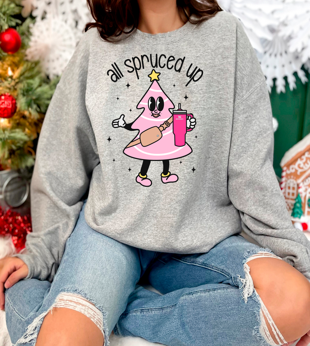 A Blessed Texas Mess Boutique all spruced up Pink Christmas Little Debbies Christmas Shirts Sweatshirts… — lifestyle context